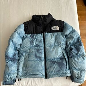 The North Face 1996 Retro Nuptse jacked in blue tie dye - XS